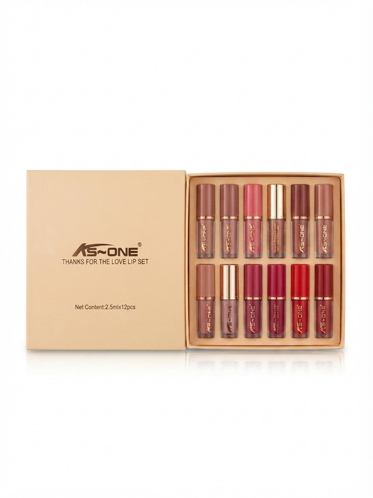 KS~ONE 12 PIECES TRAY LIPGLOSS