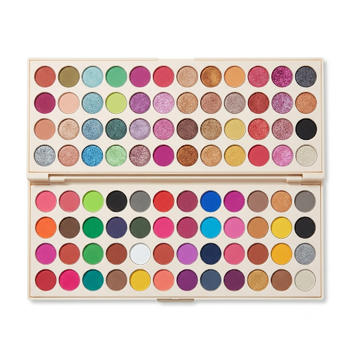 JJ COSMETIC 96 COLOR EYESHADE + 48 COLOR EYE SHADE-BLUSH-HIGHLIGHT