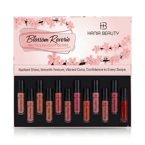 HANIA BEAUTY LIPGLOSS 12 PIECES TRAY